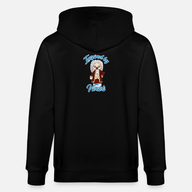 Vivaldi - Stanley/Stella Unisex Bio-Kapuzenjacke CULTIVATOR  - Schwarz