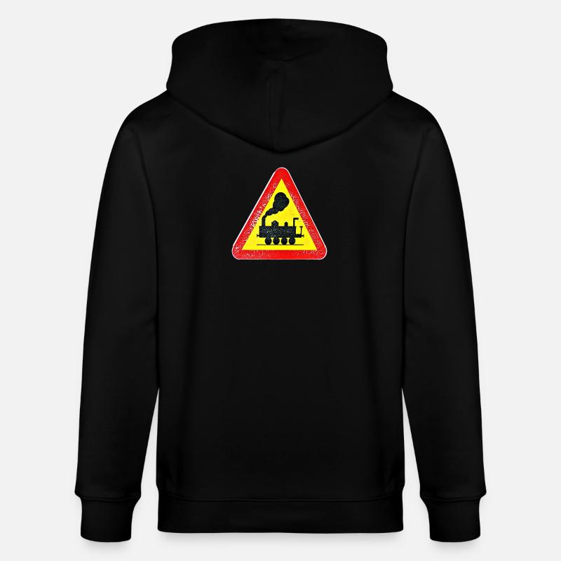 Croix de train - Veste à capuche bio CULTIVATOR Stanley/Stella Unisexe - noir