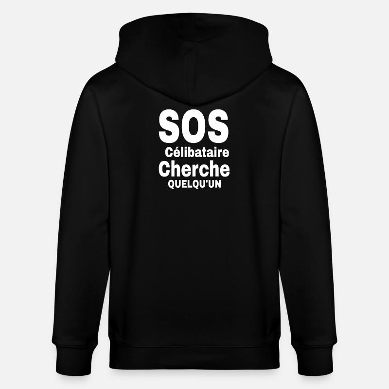 Zölibat Statement Design 2023 - Stanley/Stella Unisex Bio-Kapuzenjacke CULTIVATOR  - Schwarz