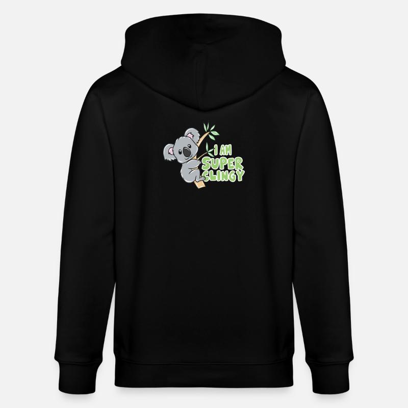 koala - Veste à capuche bio CULTIVATOR Stanley/Stella Unisexe - noir
