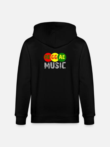 Reggae Musik Farbkreis Logo - Stanley/Stella Unisex Bio-Kapuzenjacke CULTIVATOR  - Schwarz