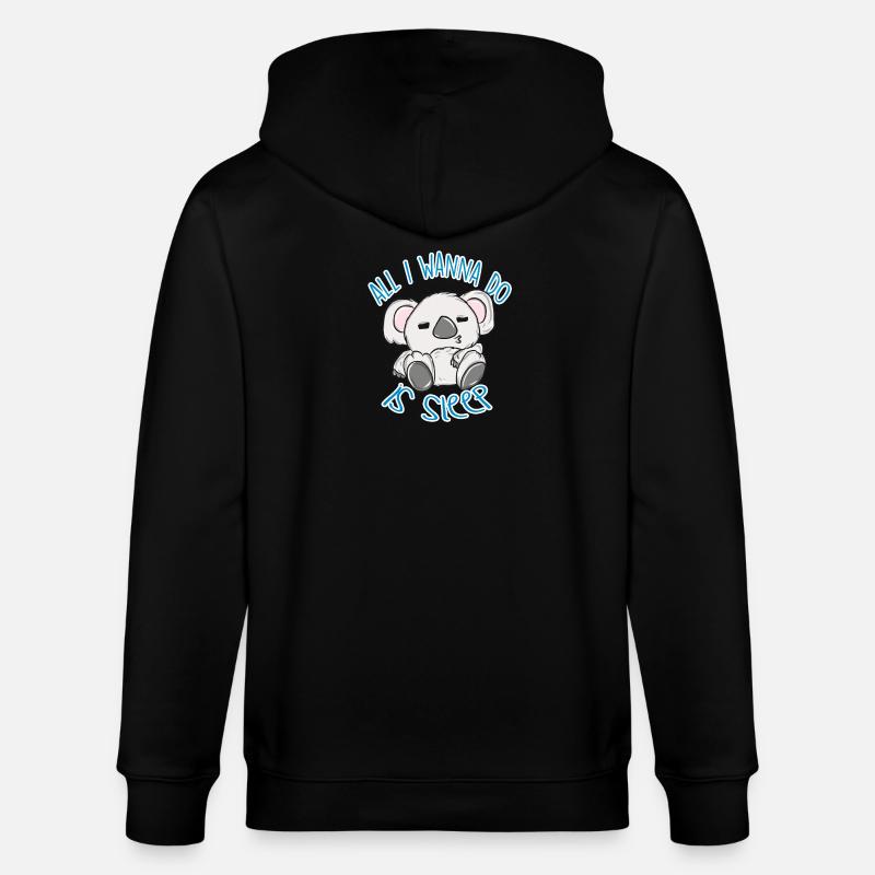 Koala - Veste à capuche bio CULTIVATOR Stanley/Stella Unisexe - noir