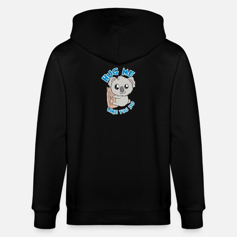 Koala - Veste à capuche bio CULTIVATOR Stanley/Stella Unisexe - noir