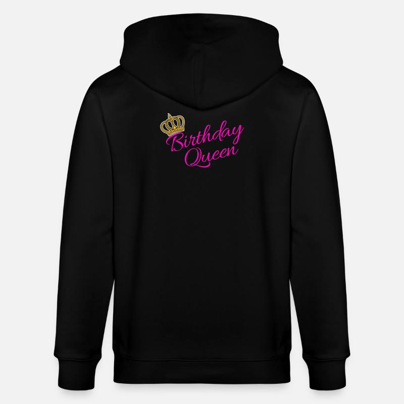 Birthday Queen Partnerlook Statement Cool - Veste à capuche bio CULTIVATOR Stanley/Stella Unisexe - noir