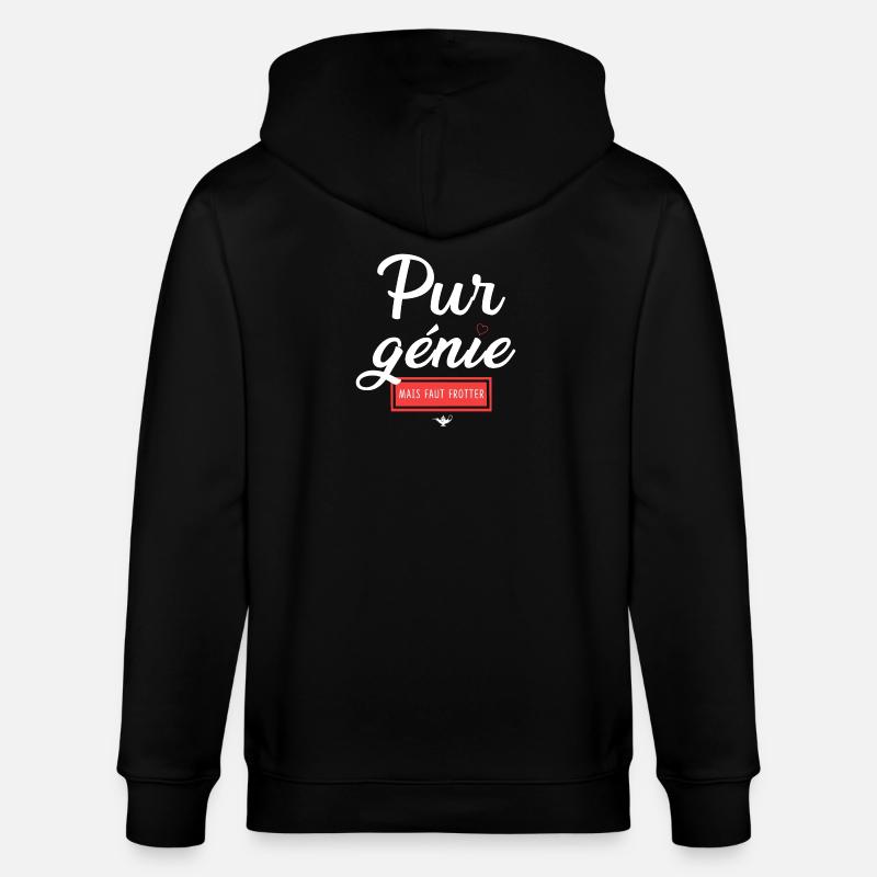 Humour and Emotion Chatastrophe - Stanley/Stella CULTIVATOR  Unisex Organic Hooded Jacket - black