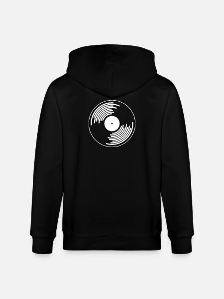 vinyl plader vinyl plade hip hop tape dj deejay - Stanley/Stella økologisk unisex-hættejakke CULTIVATOR  - sort