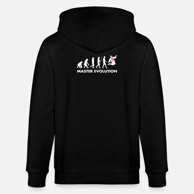 Master Evolution Entwicklung Schulabschluss Diplom - Stanley/Stella Unisex Bio-Kapuzenjacke CULTIVATOR  - Schwarz