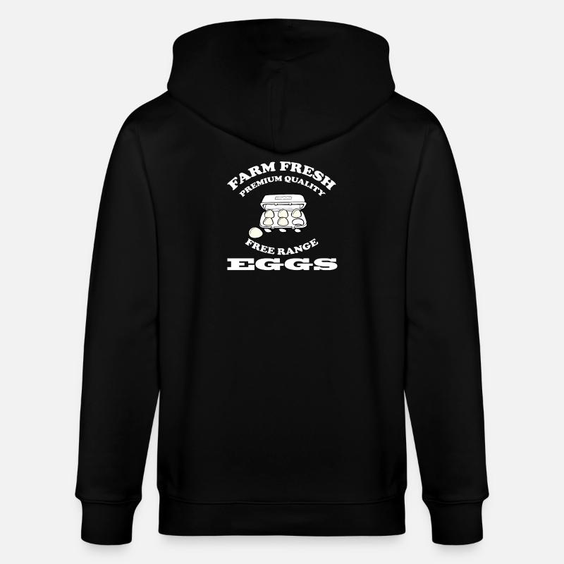 EGGS - Stanley/Stella Unisex Bio-Kapuzenjacke CULTIVATOR  - Schwarz