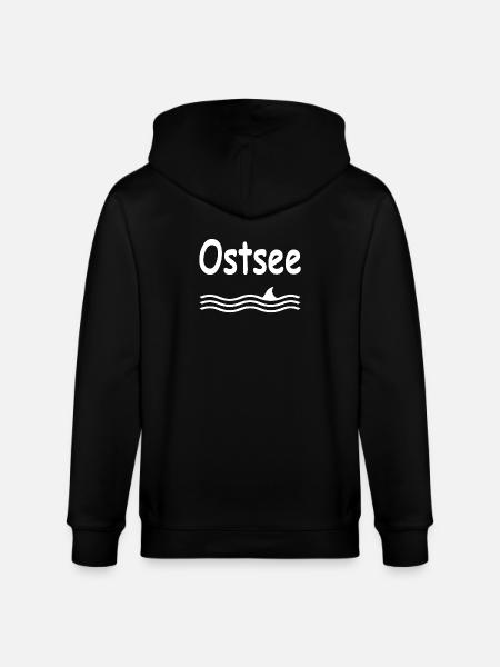 Ostsee - Stanley/Stella Unisex Bio-Kapuzenjacke CULTIVATOR  - Schwarz