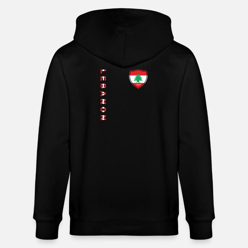 Libanon Beirut Libanese Libanesin Libanesisch LBN - Stanley/Stella Unisex Bio-Kapuzenjacke CULTIVATOR  - Schwarz