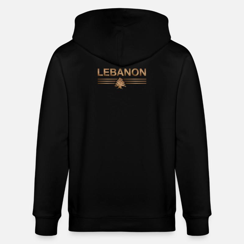 Libanon Beirut Libanese Libanesin Libanesisch LBN - Stanley/Stella Unisex Bio-Kapuzenjacke CULTIVATOR  - Schwarz