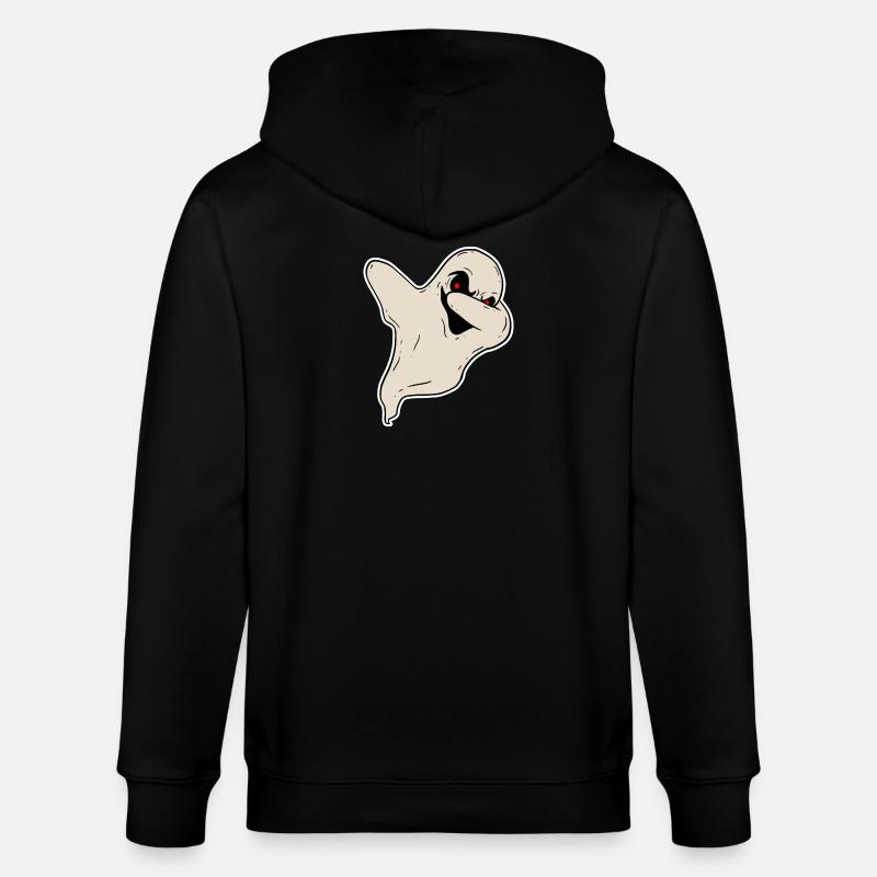 Halloween Horror Ghosts - Stanley/Stella CULTIVATOR  Unisex Organic Hooded Jacket - black