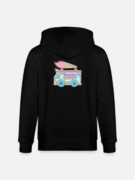 Kids Eiscreme - Stanley/Stella Unisex Bio-Kapuzenjacke CULTIVATOR  - Schwarz