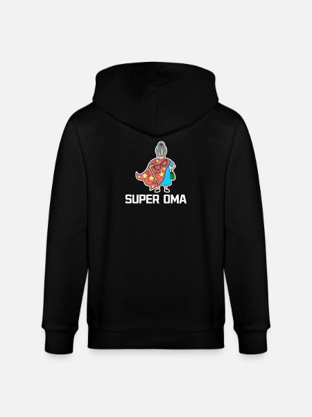 Superoma Brille Großmama Oma Statement Großmutter - Stanley/Stella Unisex Bio-Kapuzenjacke CULTIVATOR  - Schwarz
