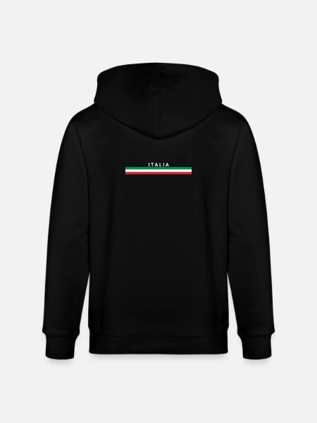 Italien - Stanley/Stella Unisex Bio-Kapuzenjacke CULTIVATOR - Schwarz