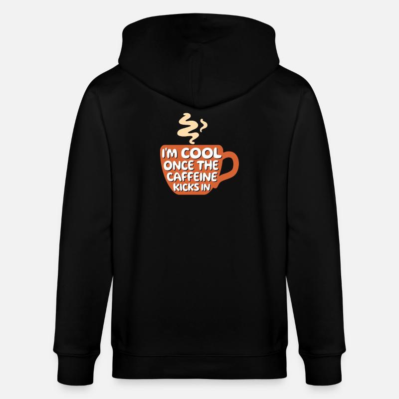 Kaffeeliebhaber Cool Statement Kaffee Kaffeetasse - Stanley/Stella Unisex Bio-Kapuzenjacke CULTIVATOR - Schwarz