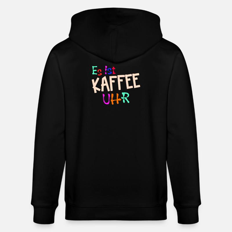 Kaffeeliebhaber Kaffeetrinker Kaffe Statement - Stanley/Stella Unisex Bio-Kapuzenjacke CULTIVATOR  - Schwarz