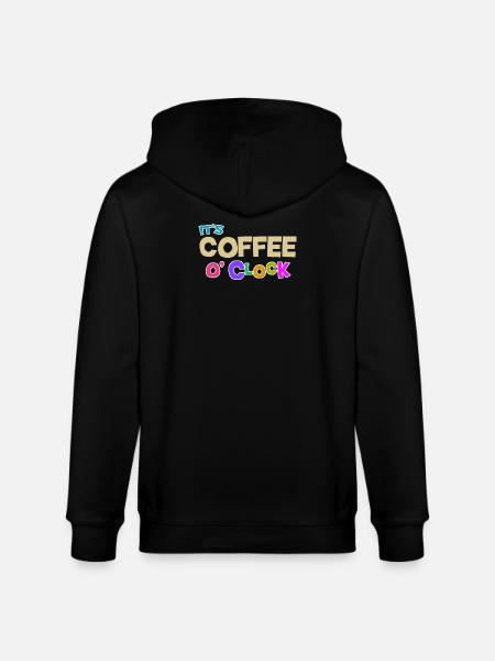 Cool Coffee Caffeine Statement Coffee Lovers - Stanley/Stella CULTIVATOR  Unisex Organic Hooded Jacket - black