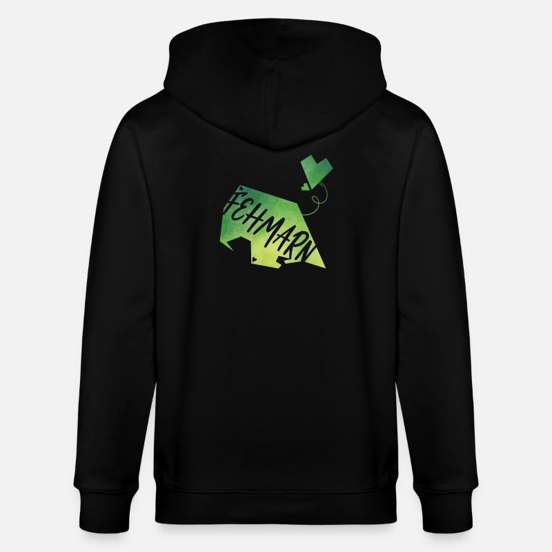 Fehmarn - Veste à capuche bio CULTIVATOR Stanley/Stella Unisexe - noir