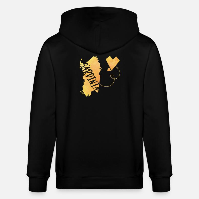 Sardaigne - Veste à capuche bio CULTIVATOR Stanley/Stella Unisexe - noir