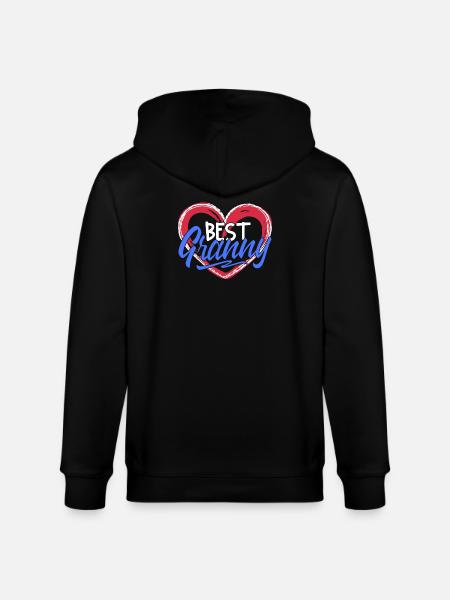 Beste Oma Großmutter Großmama Gratuliere Statement - Stanley/Stella Unisex Bio-Kapuzenjacke CULTIVATOR - Schwarz