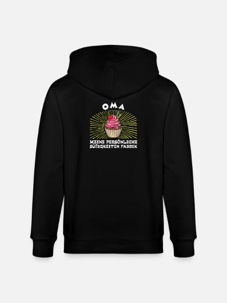 Humorvoll Oma Statement Großmutter Enkelkind - Stanley/Stella Unisex Bio-Kapuzenjacke CULTIVATOR  - Schwarz