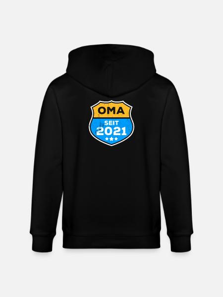 Seniorin Oma Großmutter Statement Ruhestand - Stanley/Stella Unisex Bio-Kapuzenjacke CULTIVATOR  - Schwarz