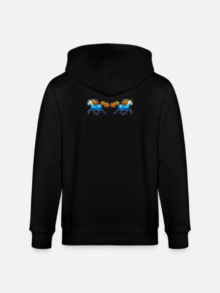 Icelandic Horses Horses Gallop Horse love Horse fan - Stanley/Stella CULTIVATOR  Unisex Organic Hooded Jacket - black