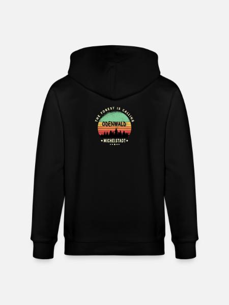 Michelstadt Odenwald Design - Stanley/Stella Unisex Bio-Kapuzenjacke CULTIVATOR - Schwarz