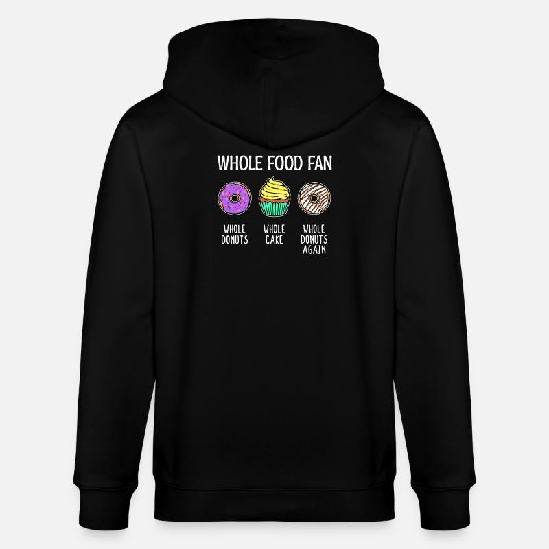 Donut Statement Süßigkeiten Kuchen Cupcake - Stanley/Stella Unisex Bio-Kapuzenjacke CULTIVATOR - Schwarz