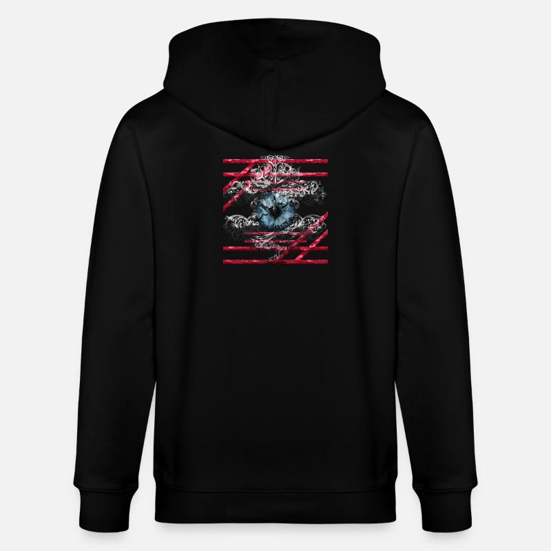 Auge - Stanley/Stella Unisex Bio-Kapuzenjacke CULTIVATOR  - Schwarz