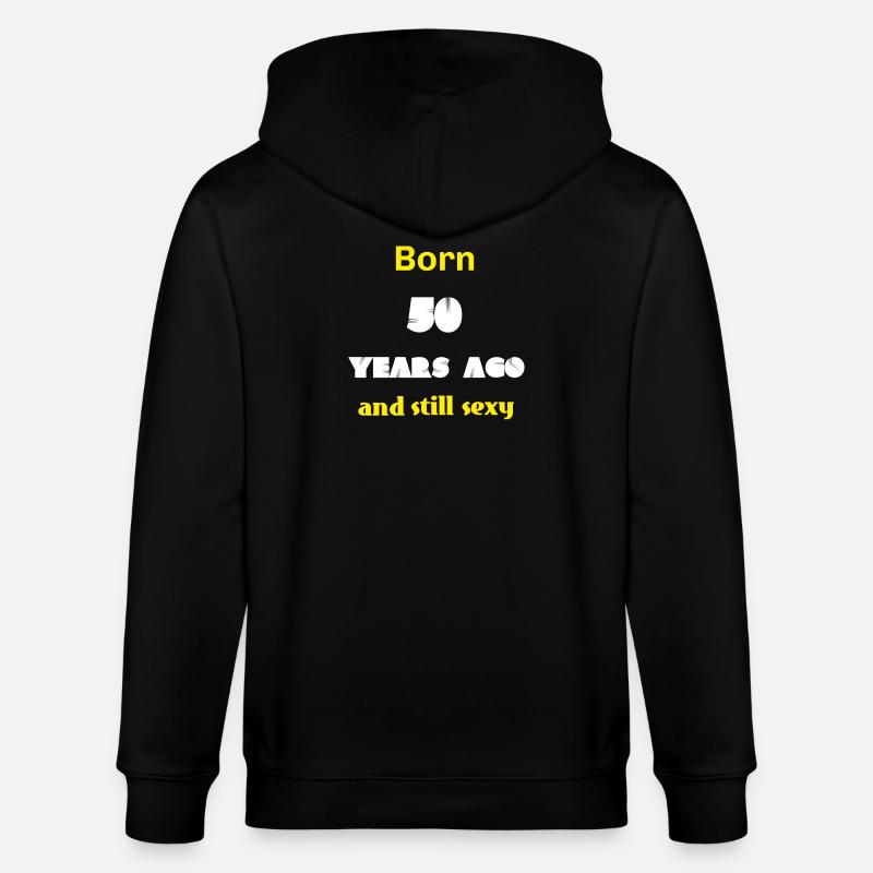 die lustigsten geschenke, born 50 - Stanley/Stella Unisex Bio-Kapuzenjacke CULTIVATOR  - Schwarz