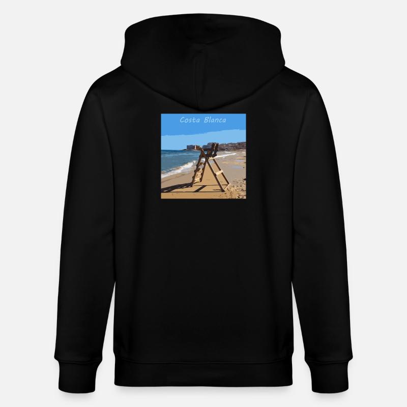 Costa Blanca - Stanley/Stella Unisex Bio-Kapuzenjacke CULTIVATOR - Schwarz