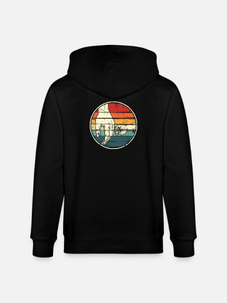 Händchen halten Regenbogenkreis - Stanley/Stella Unisex Bio-Kapuzenjacke CULTIVATOR  - Schwarz