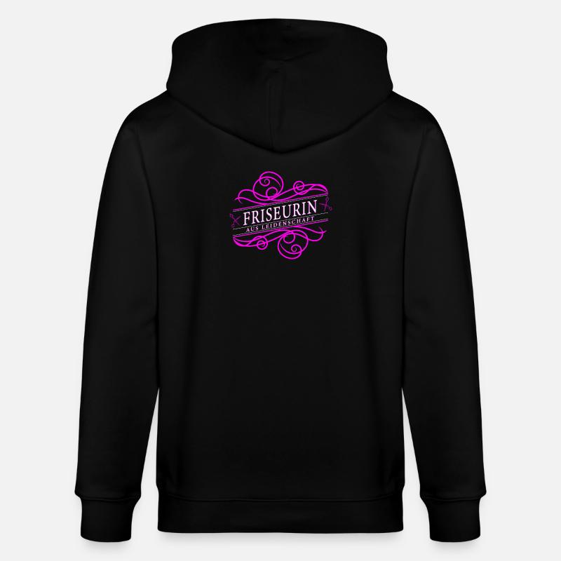 Coiffeur avec passion - Veste à capuche bio CULTIVATOR Stanley/Stella Unisexe - noir