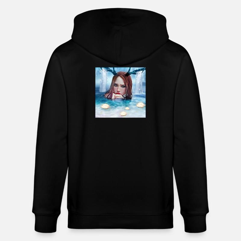 Nymphe - Veste à capuche bio CULTIVATOR Stanley/Stella Unisexe - noir