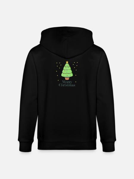 Merry Christmas - Stanley/Stella CULTIVATOR  Unisex Organic Hooded Jacket - black