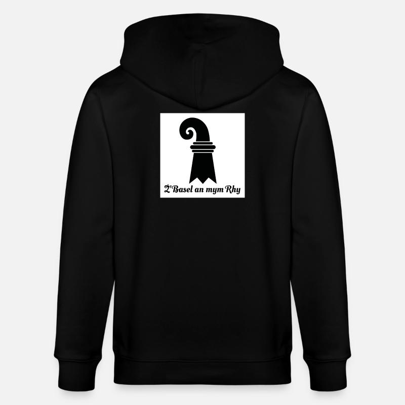 Basel am Rhein - Stanley/Stella Unisex Bio-Kapuzenjacke CULTIVATOR  - Schwarz