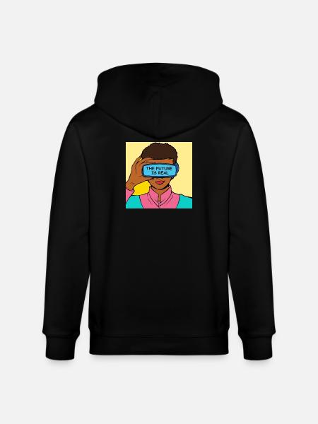 L’avenir, c’est Real VR Vision - Veste à capuche bio CULTIVATOR Stanley/Stella Unisexe - noir