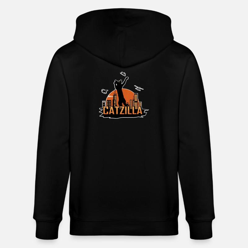 Catzilla - Stanley/Stella Unisex Bio-Kapuzenjacke CULTIVATOR  - Schwarz