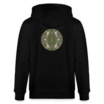 Nature Mandala Automne à Nbg Kornburg - Veste à capuche bio CULTIVATOR Stanley/Stella Unisexe - noir - Dos - Anna (173cm)