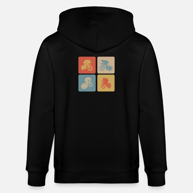 Conception de vélo de route - Veste à capuche bio CULTIVATOR Stanley/Stella Unisexe - noir