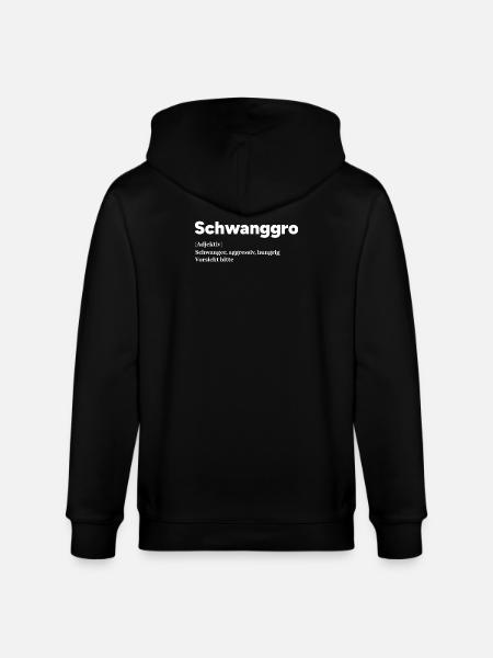 Schwangerschaft Schwanger Mutter Statement Baby - Stanley/Stella Unisex Bio-Kapuzenjacke CULTIVATOR  - Schwarz