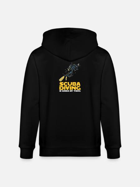 Scuba Diver Instructor Design - Stanley/Stella CULTIVATOR Unisex Organic Hooded Jacket - black