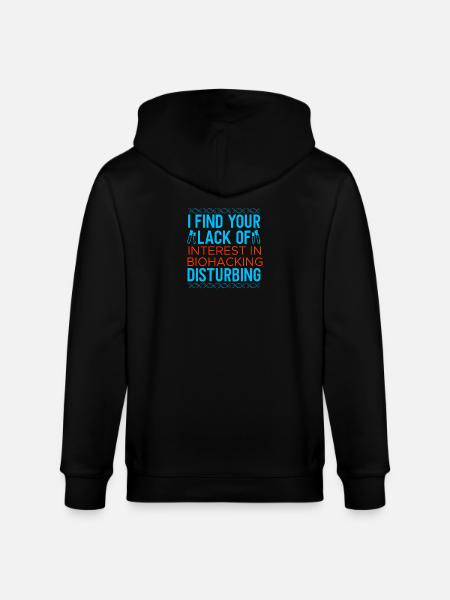 Conception de biohacking - Veste à capuche bio CULTIVATOR Stanley/Stella Unisexe - noir