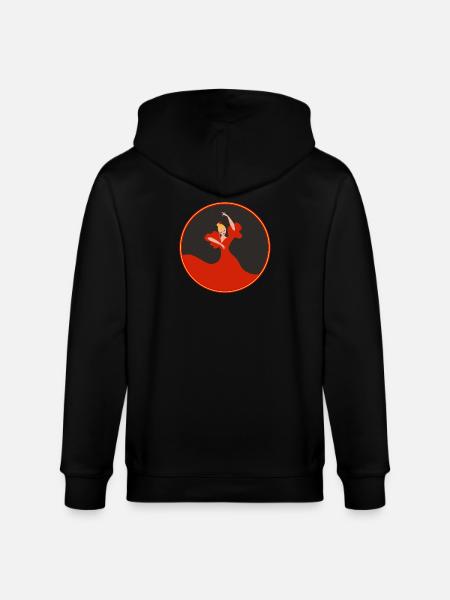 Flamenco Dancer 2 - Stanley/Stella CULTIVATOR  Unisex Organic Hooded Jacket - black
