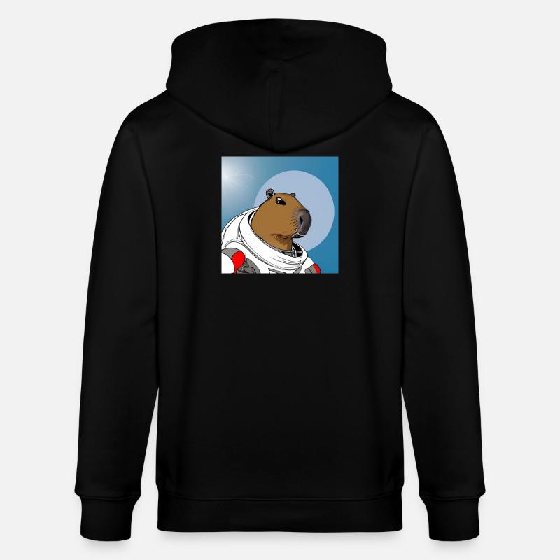 Astronaute de Capy - Veste à capuche bio CULTIVATOR Stanley/Stella Unisexe - noir