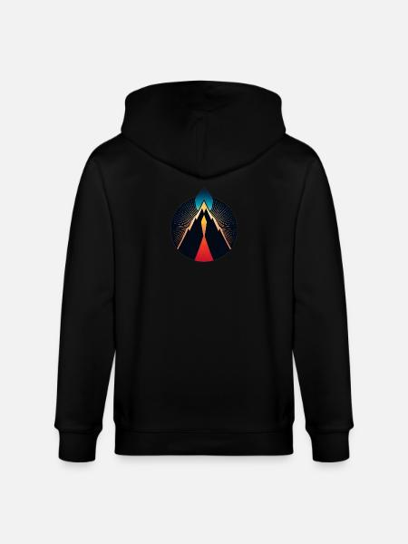 Vulkan Logo - Stanley/Stella Unisex Bio-Kapuzenjacke CULTIVATOR - Schwarz