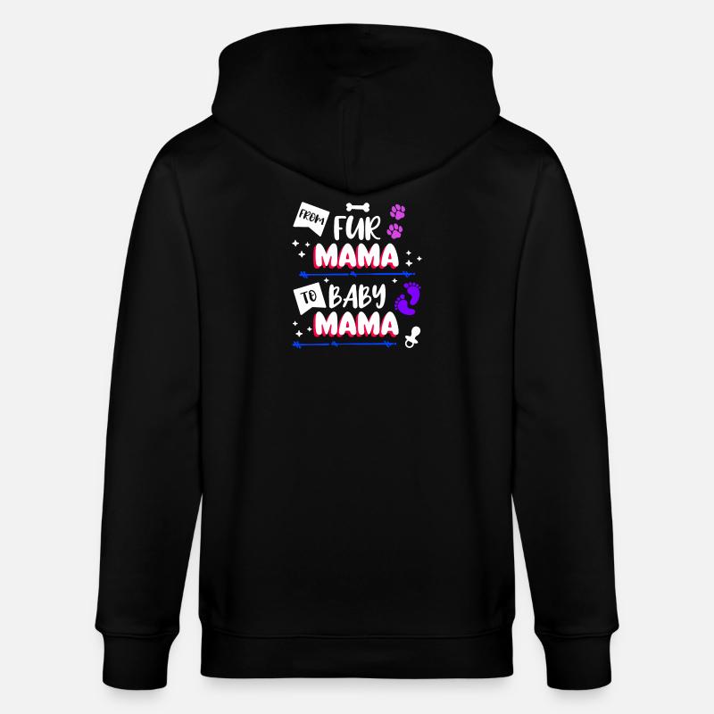 Sucette Maman Déclaration Grossesse Enceinte - Veste à capuche bio CULTIVATOR Stanley/Stella Unisexe - noir