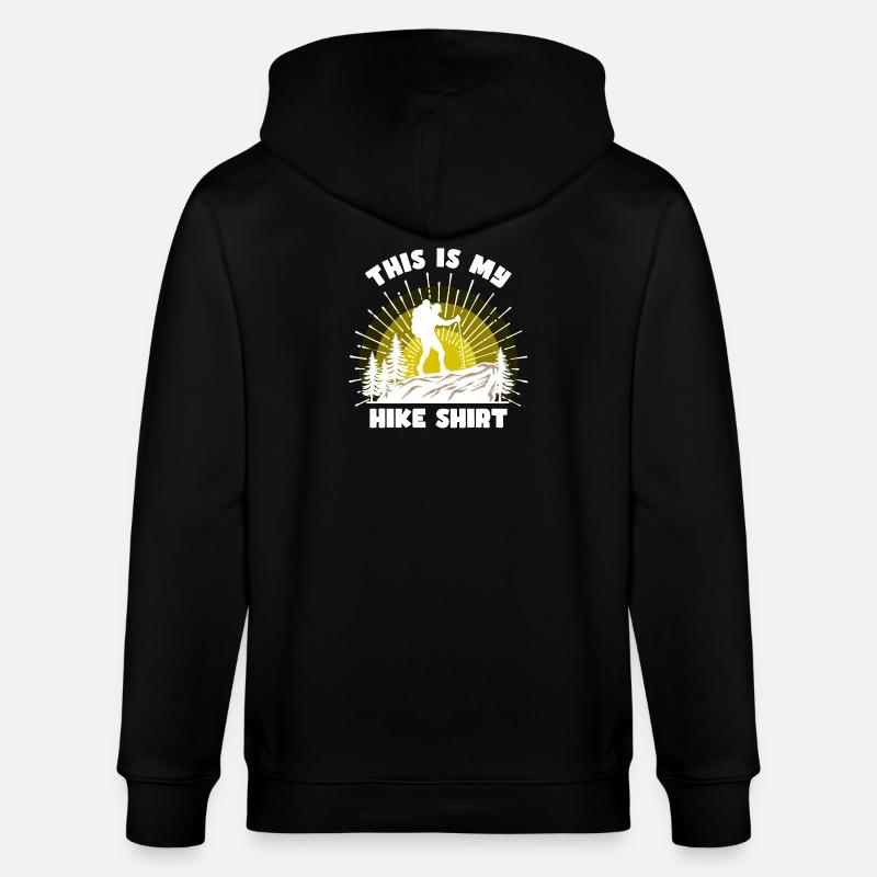 Bergsteigen Wanderer Wandern Bergwandern Statement - Stanley/Stella Unisex Bio-Kapuzenjacke CULTIVATOR - Schwarz